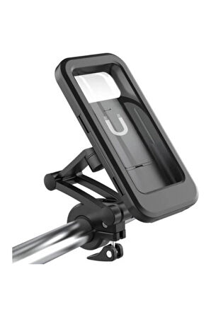 Gidon Bağlantılı Su Geçirmez Mıknatıslı Motorsiklet Telefon Tutucu