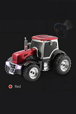 D42 Kırmızı Traktör Tasarım Usb/Fm Radyo Bluetooth Hoparlör Speaker