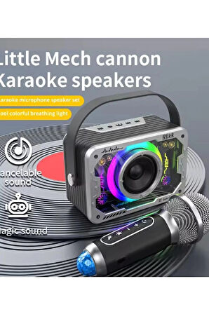 Vtn-82 Taşınabilir Kablosuz Işıklı Bluetooth Hoparlör Ses Değiştirme Özellikli