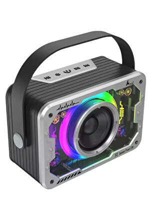 Vtn-82 Taşınabilir Kablosuz Işıklı Bluetooth Hoparlör Ses Değiştirme Özellikli