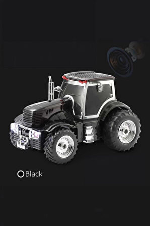 D42 Siyah Traktör Tasarım Usb/Fm Radyo Bluetooth Hoparlör Speaker