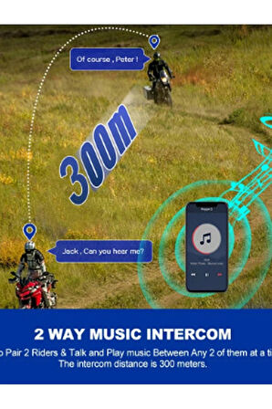 ﻿Y10 2X Motosiklet Kask İntercom Çift Eşleşme Rgb Işıklı Bluetooth Kulaklık 5,3