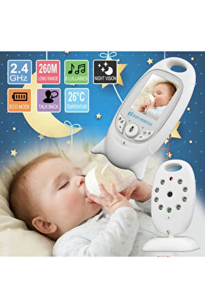 Vb-601 Kameralı Bebek Monitörü Net Görüntü Gece Görüşlü