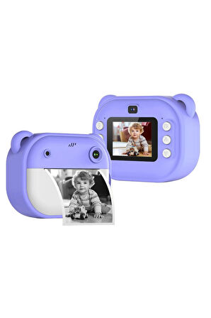 Dijital Video Kayıt Fotoğraf Çocuk Kamerası Anlık Termal Resim Kağıt Baskılı