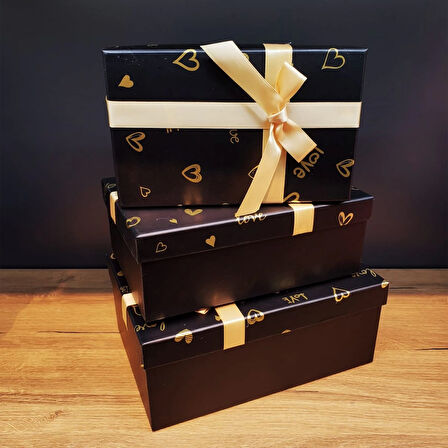 3&039Lü Dikdörtgen Hediye Kutusu