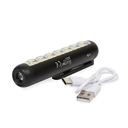 Type-C Girişli Mıknatıslı Şarjlı Cep Feneri Wt-333