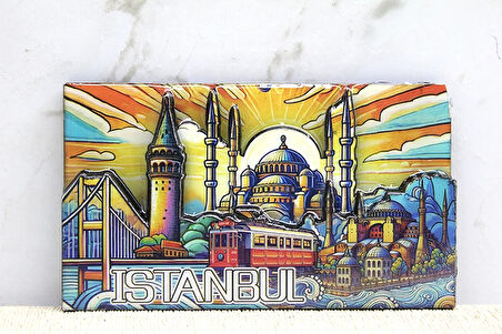 Ahşap İstanbul Temalı Magnet Alk4365