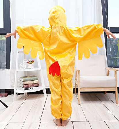 Çocuk Horoz Kostümü - Tavuk Kostümü 2-3 Yaş 80 Cm