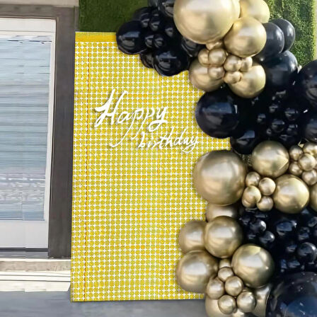 Ekstra Metalize Altın Renk Disko Dikdörtgen Kesim Kapı Perdesi Dekorasyon 1X2 Metre