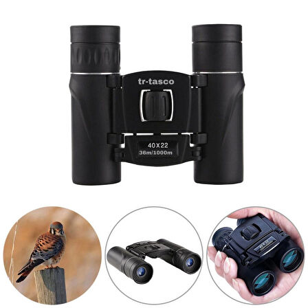 Tr 40X22 Cepte Taşımalı Kauçuk Kaplamalı Mini Dürbün 1000M/36M