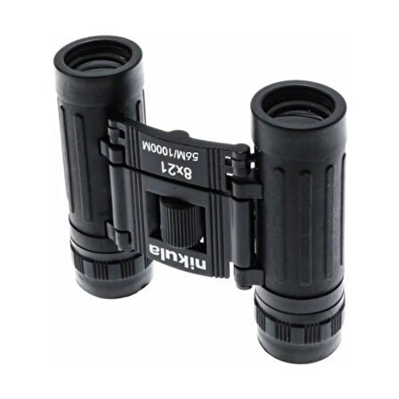 8X21 Dürbün Siyah Av Dürbünü 56M/1000M Kauçuk Kaplama