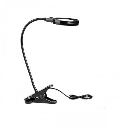 12 Led Clipslı Işıklı Büyüteç,Işıklı Masa Lambası Çalışma Lambası