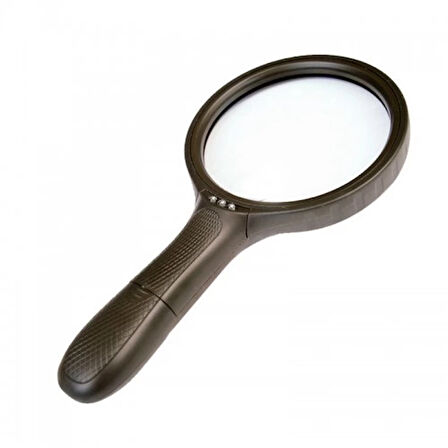 3Led Işıklı,1.8X5X 138Mm Lenslı Büyüteç