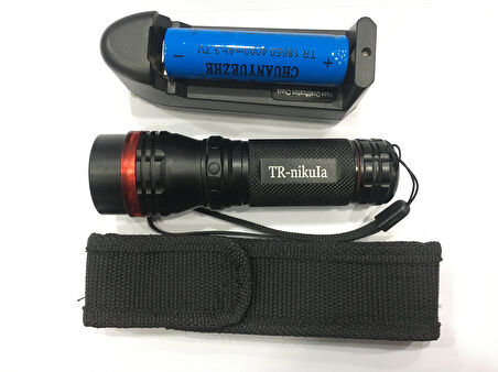 Beyaz Led Işıklı ,Şarjlı Pil,Şarj Cıhazlı El Fener 620