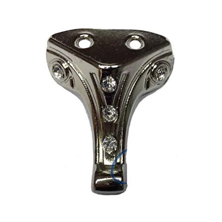 Taşlı Ahşap, Mdf, Sunta Sandık Ayağı, Kutu Ayak 3,5 Cm - Nikel