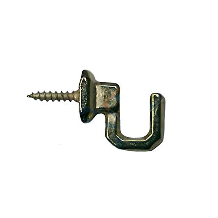 Vidalı Kanca, Askı Küçük - 15X18Mm, Sarı - 1 Adet