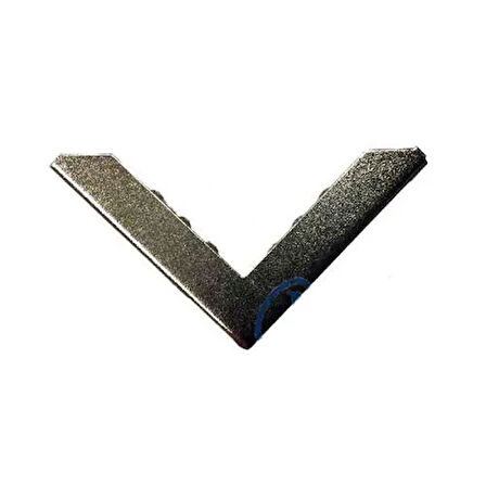 Kitap, Kapak, Menü, Albüm Köşesi, Büyük - 23X40Mm, Nikel, 10 Adet