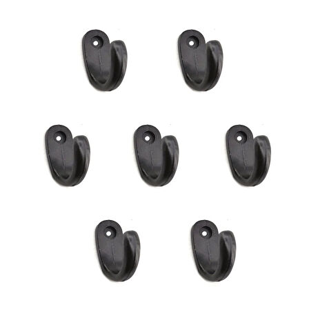 Büyük Tekli Fincan Askı, Dekor Askısı - Siyah, 100 Adet, 12X23X30 Mm