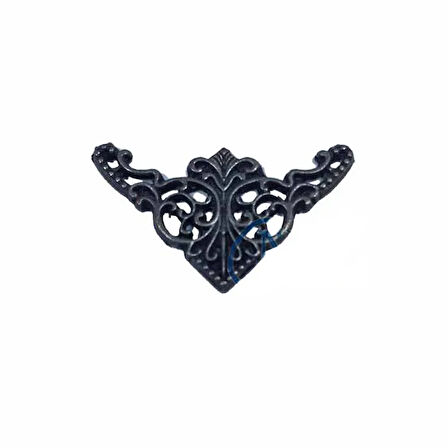 Dekoratif Köşe Süsü, Köşelik - Küçük, 19X34Mm, Eskitme, 100 Adet