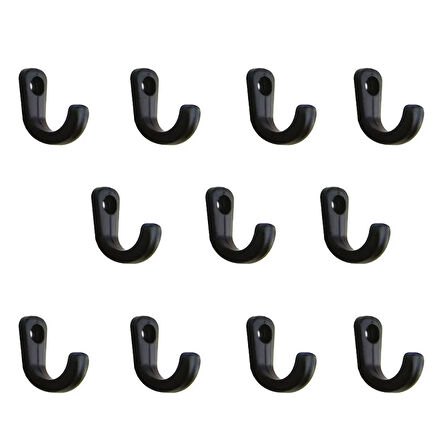 Tekli Bijuteri, Dekor Askısı - Siyah, 100 Adet, 10X18X22 Mm