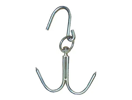 10 Mm Kasap Et Kancası - 239Li Dönerli Set - Et İşleme - Hijyenik - Düzenli - Dayanıklı - Uzun Ömürl