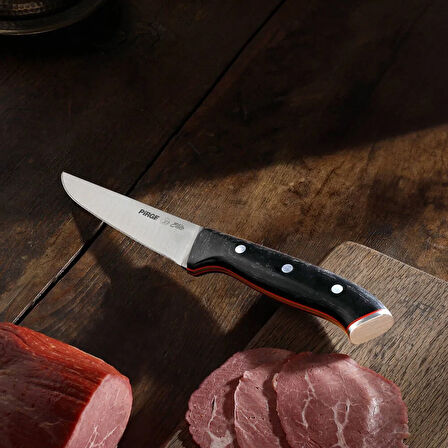 32101 Kurban, Kasap Bıçağı 14,5 Cm - Kahverengi Perçinli Kompozit Sap