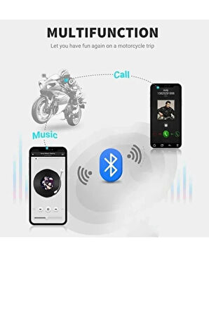 D60 Motor Kask Kulaklık Rgb Modlu Motosiklet Kulaklık Su Geçirmez 5.3 Bluetooth Intercom