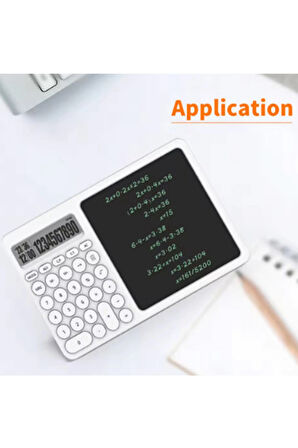 Çok Amaçlı Digital Hesap Makinesi Lcd Ekran Yazma Tableti Ofis Okul İçin Silinebilir El Yazısı Not D