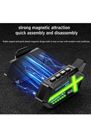 Bt26 Motosiklet Kask Kulaklık Bluetooth Rgb Işıklı 2 Eşleşme Özellikli 1000 Mah Intercom