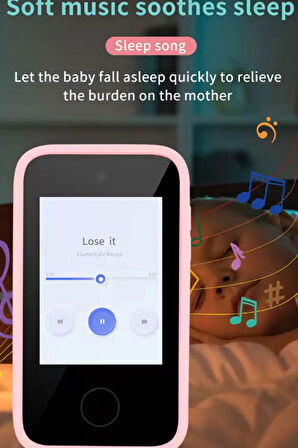 Telefon Modelli Çocuk Dijital Fotoğraf Makinası Çift Kameralı Dokunmatik Ekran 2.0 Ekran
