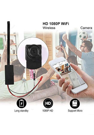 1080P Ip Modül Full Hd Wifi Kamera Güvenlik Bakıcı Kamerası