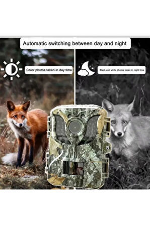 Fotokapan Kamera 16Mp Full Hd 1080P Gece Görüşlü 2 Inç Lcd Ekran Su Geçirmez