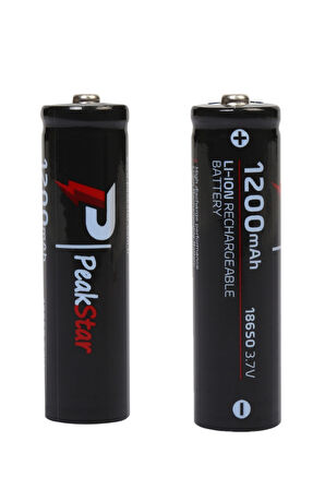Orjinal 3.7 V 1200 Mah Şarj Edilebilir 18650 Turbo Model Li-Ion Şarjlı Pil