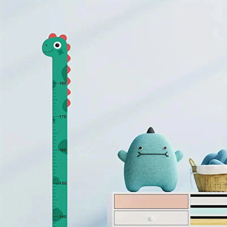 Sevimli Sarı Zürafa Yeşil Dinazor Deniz Kızı Roket Ağaç Boy Ölçüsü Sticker