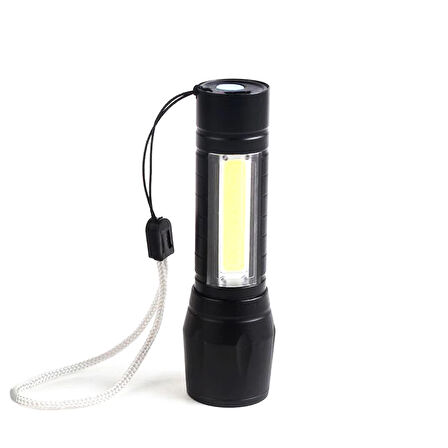 Mini Çok Güçlü Şarjlı El Feneri (Xpe-Cob Led ) Wt-030