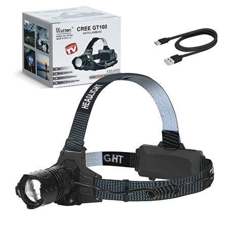 Gt100 Led Şarjlı Kafa Lambası Wt-628