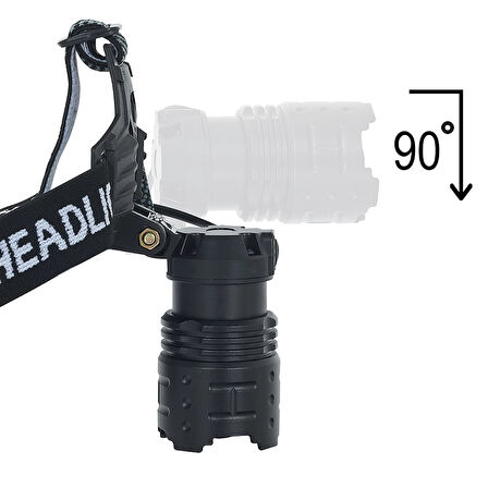 Gt100 Led Şarjlı Kafa Lambası Wt-628