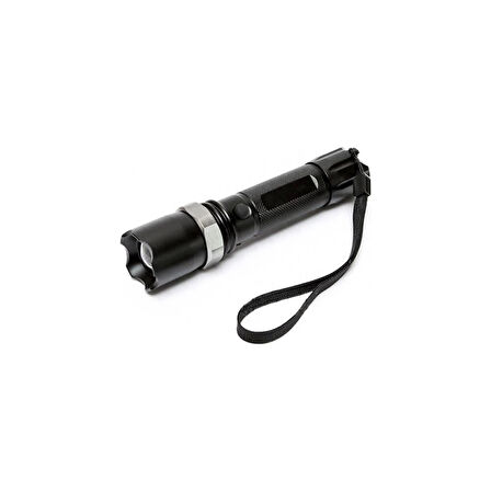 Km-110 Profesyonel Şarjlı El Feneri Ledli+Flashlight+Zoom Özellikli Aparatlı 6 Parça Full Set