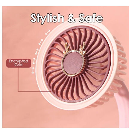 Taşınabilir Mini Klips Bebek Arabası Fanı, Fan Elektrikli Soğutma Hava Sirkülatöründe 360 Derece Dön