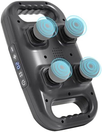 4 Başlıklı Masaj Sı - Ergonomik Derin Doku Sırt Ve Boyun Masaj Aleti Ağrı Ve Sızı Giderici