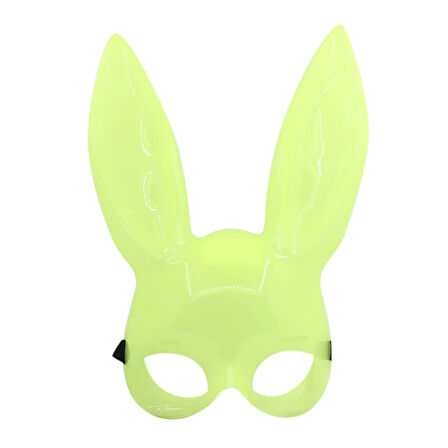 Karanlıkta Parlayan Fosforlu Tavşan Maskesi – Glow Bunny Masquerade Maske (32X22 Cm)