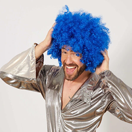 Renk Kıvırcık Afro Bonus Peruk