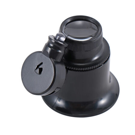 20X Büyütmeli,Saat,Takı Onarım Için Cam Lensli Optik Işıklı Göz Büyüteçmg13B9A