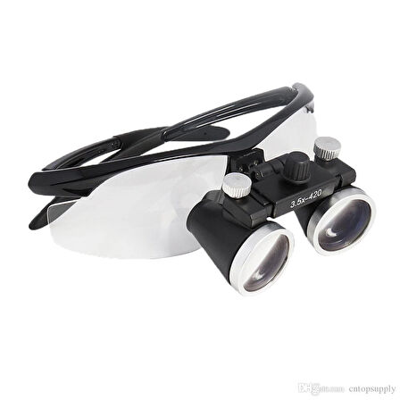 3.5X420Mm Diş Cerrahi Gözlük Lens Büyüteç,Taşıma Çantalı