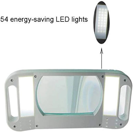 5X 10X Büyüteç Led Işıklı Süper Parlak Enerji Tasarruflu Masa Lambası Lt861