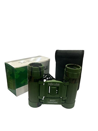 8X21 Dürbün Kamuflaj Av Dürbünü 56M/1000M Kauçuk Kaplama