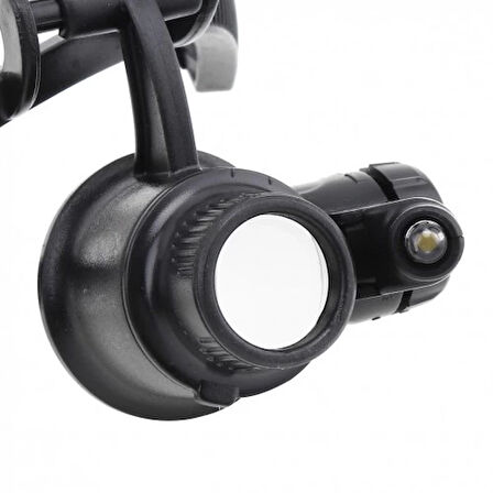 Gözlük Modeli 10X 15X 20X 25X Lens,2Led Işıklı,Büyüteç