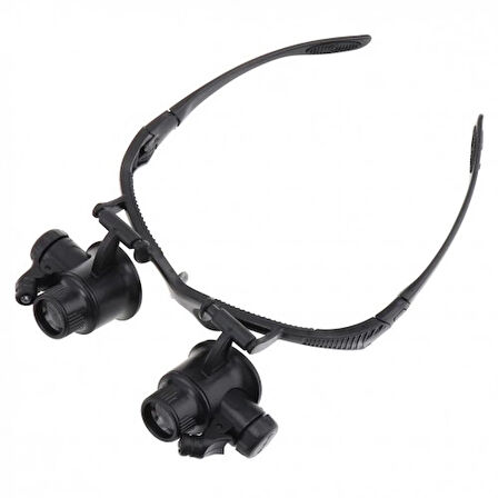 Gözlük Modeli 10X 15X 20X 25X Lens,2Led Işıklı,Büyüteç