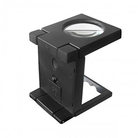 Katlanır Plastık,Led Işıklı Test Cıhazı Büyüteç 2.5X90Mm
