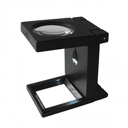 Katlanır Plastık,Led Işıklı Test Cıhazı Büyüteç 2.5X90Mm